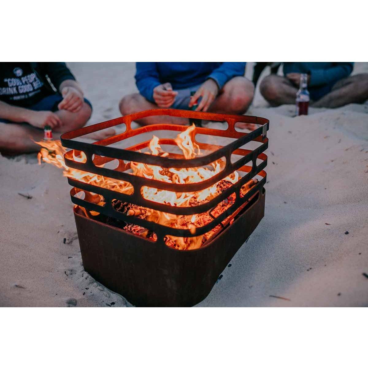 CUBE Fire Basket rusty