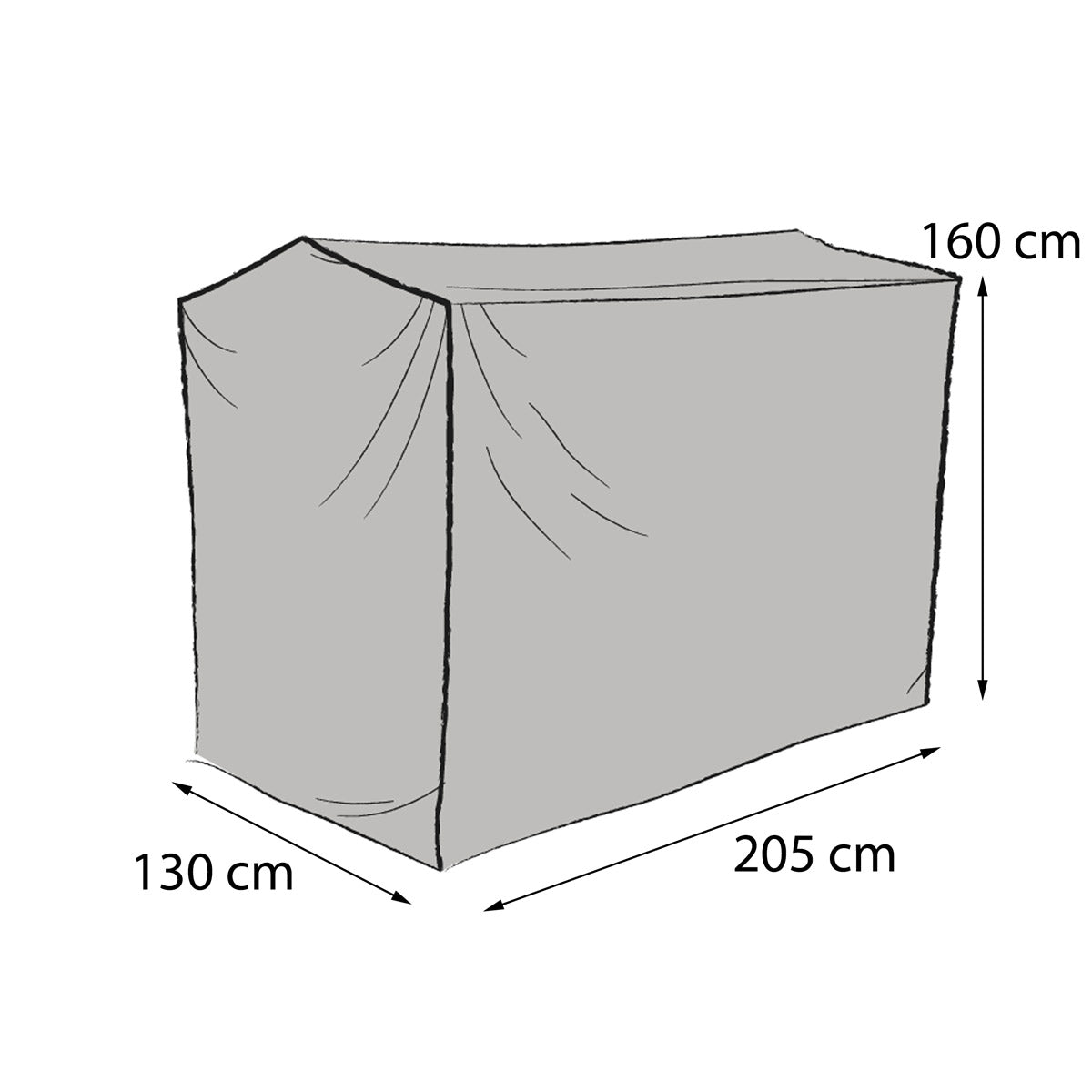 Hammockskydd rakt 130x205x160