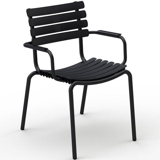 Reclips karmstol svart