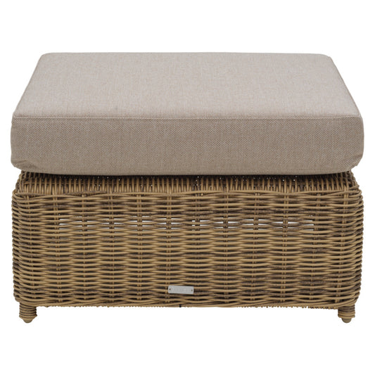 Glendon fotpall Rustic/Beige