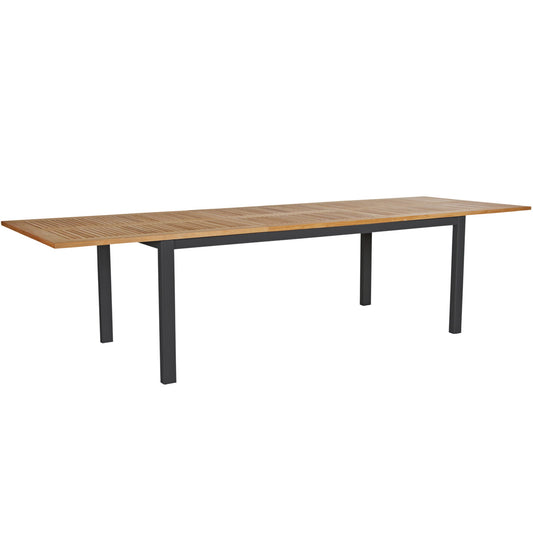 Lyon förlängningsbord teak 224-304x100 svart