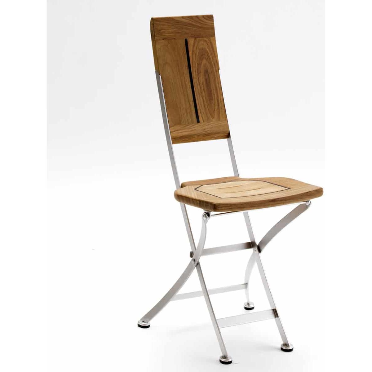 Cappuccino klappstol teak