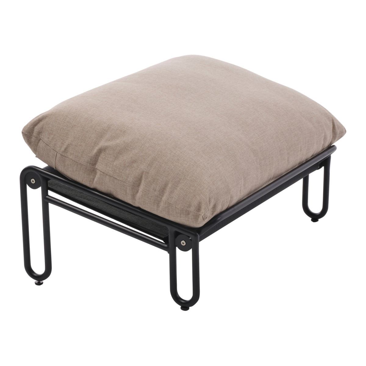Blixt fotpall – Svart/Clay Beige