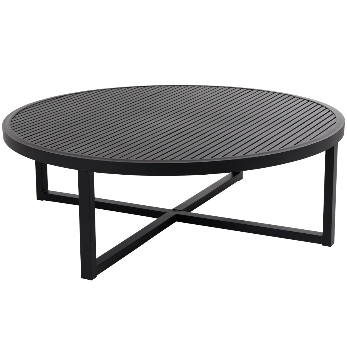 Vevi soffbord svart Ø100H40