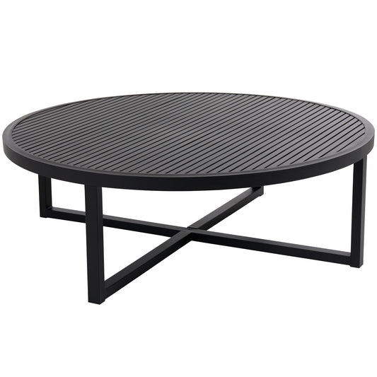 Vevi soffbord svart Ø100H40