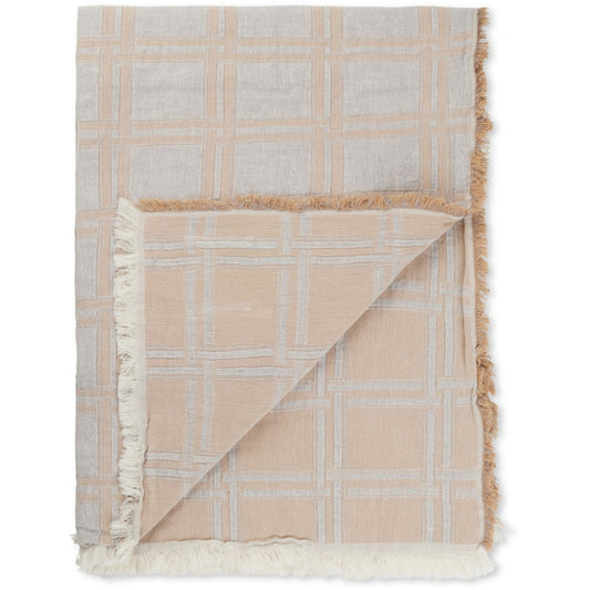 Dahlia pläd ljusgrå