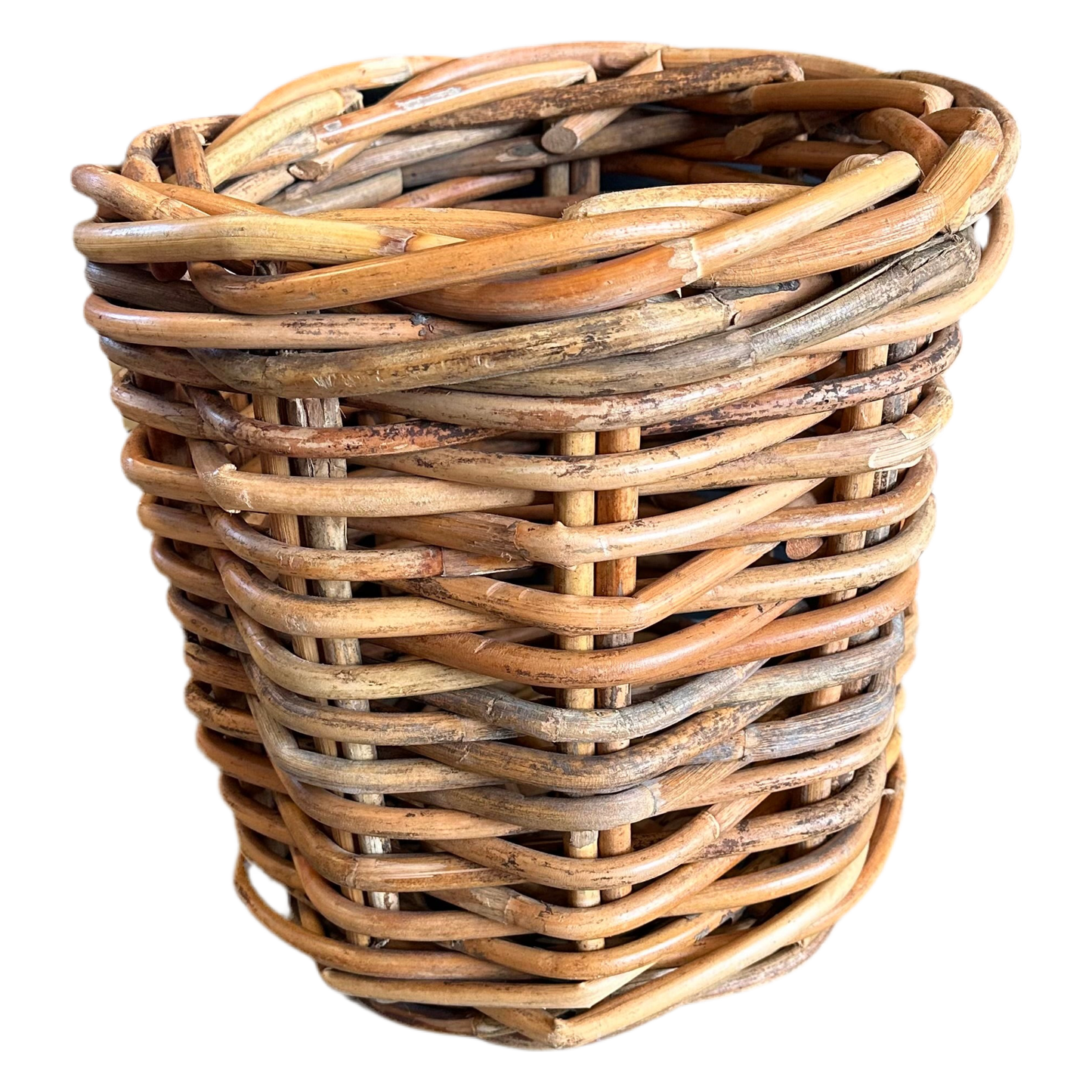 Rottingkorg - Rund liten natur Ø36xH34 cm