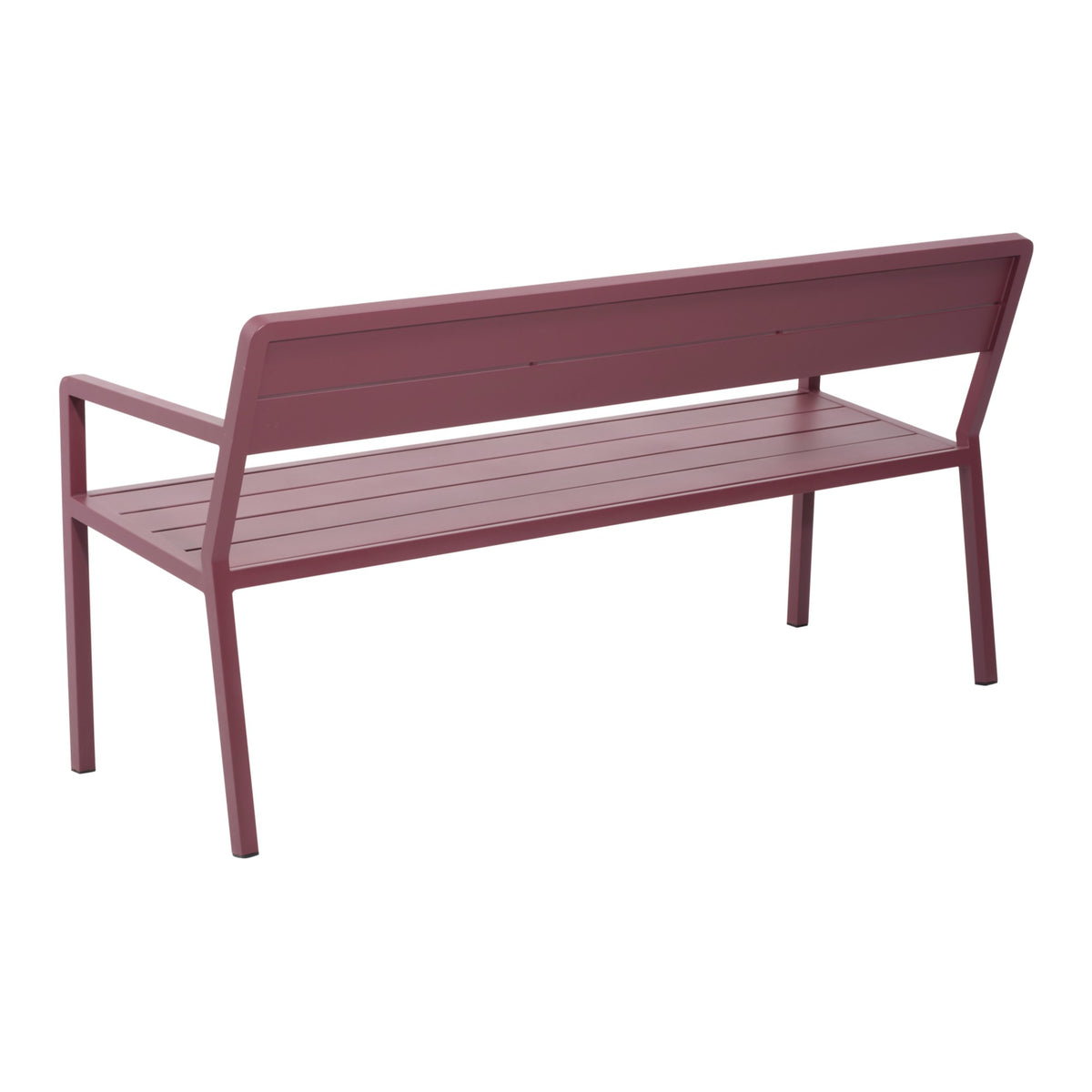 Wilkie bänk aluminium – 160 cm / Zin Red