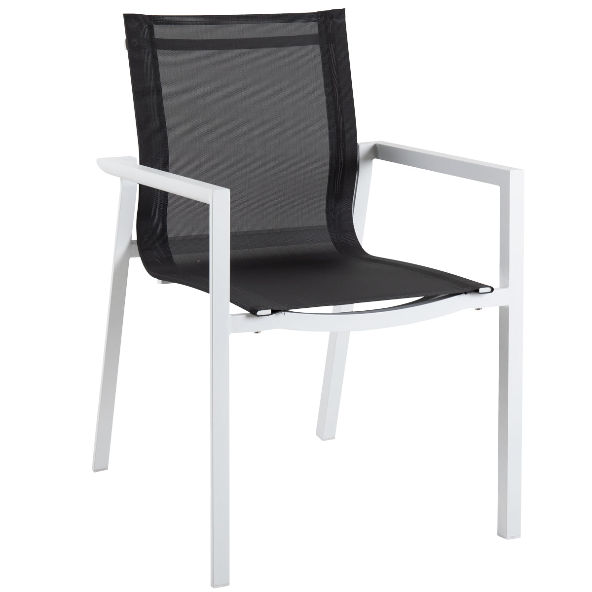 Delia karmstol vit/svart