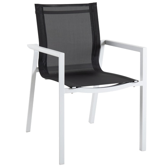 Delia karmstol vit/svart