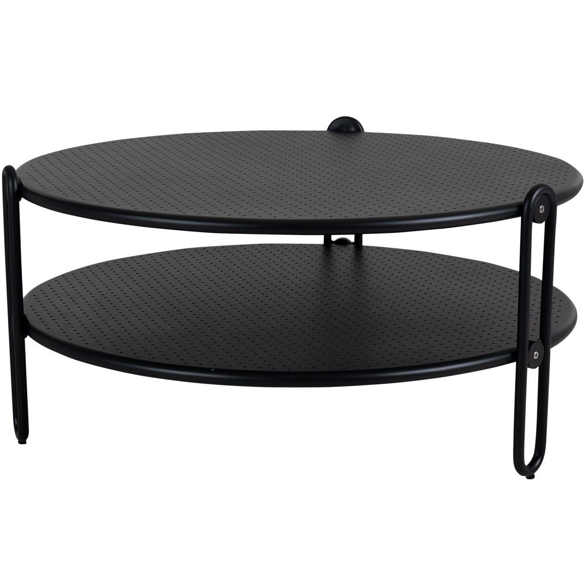 Blixt soffbord svart Ø85H39