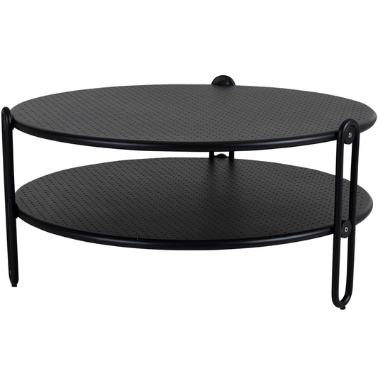 Blixt soffbord svart Ø85H39