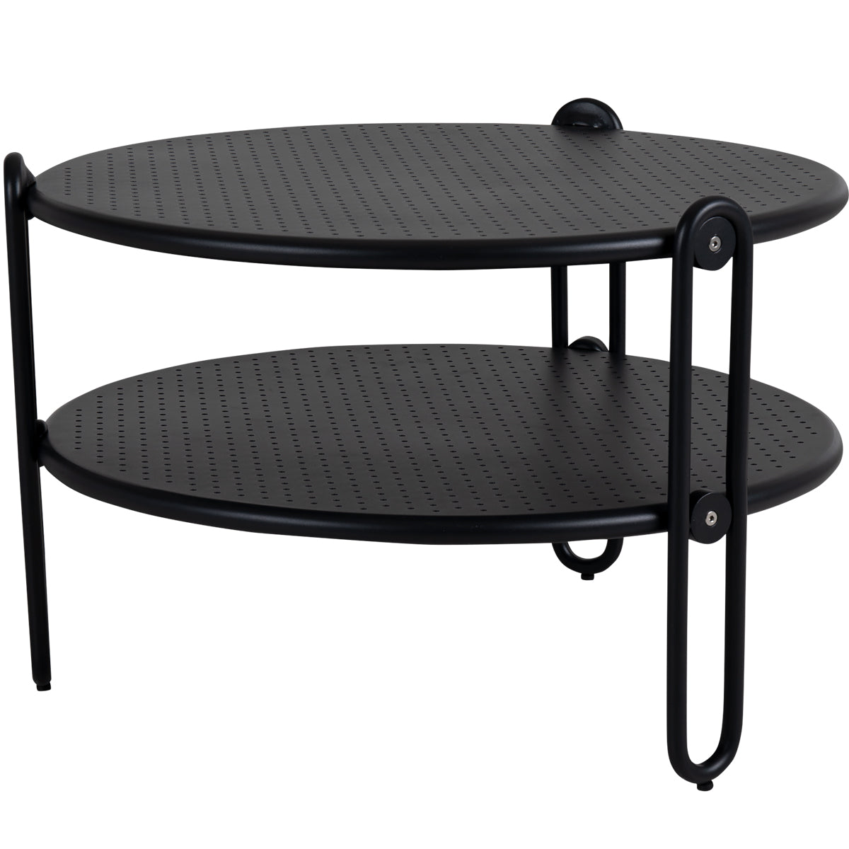 Blixt soffbord svart Ø65H42