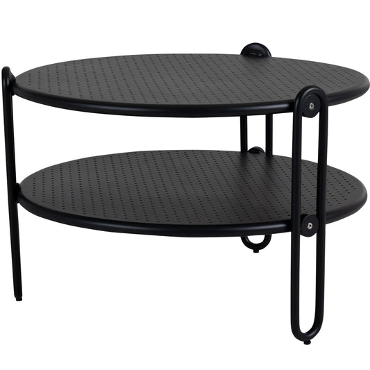 Blixt soffbord svart Ø65H42