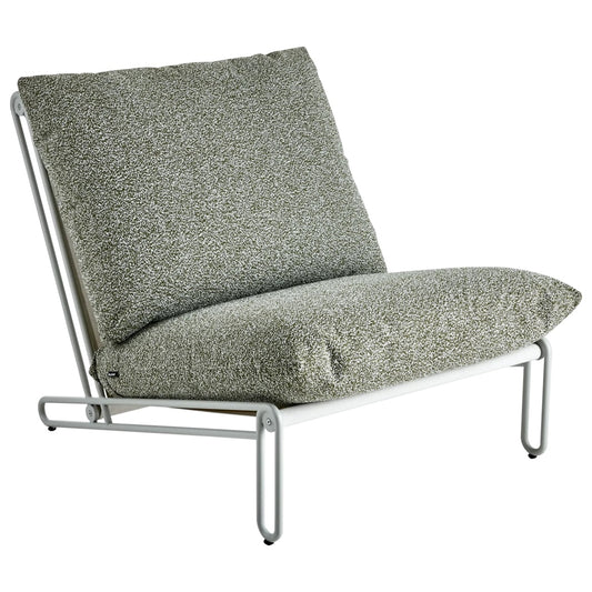 Blixt loungefåtölj - Light Grey/Teddy Verde