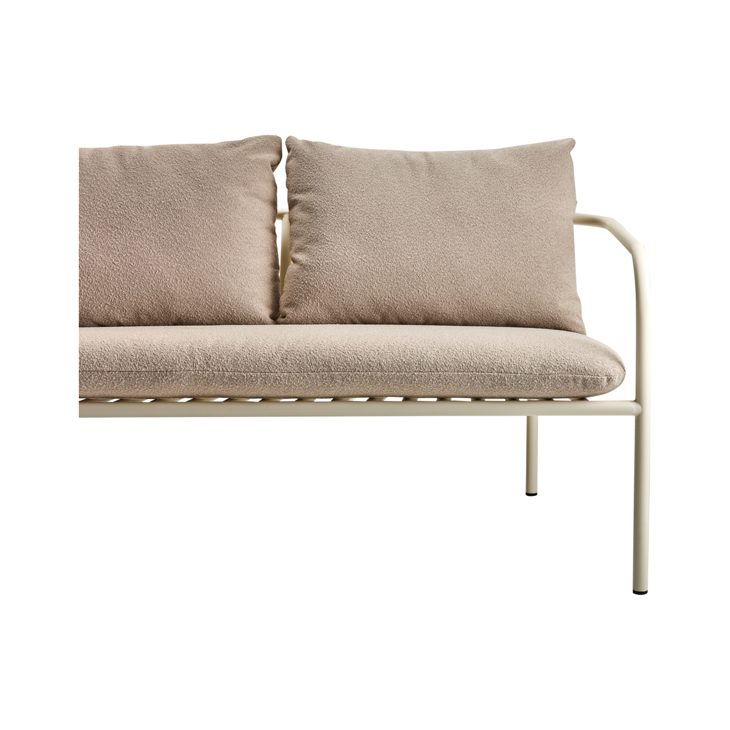 Bendt 2-sits soffa - Pearl White/Teddy beige