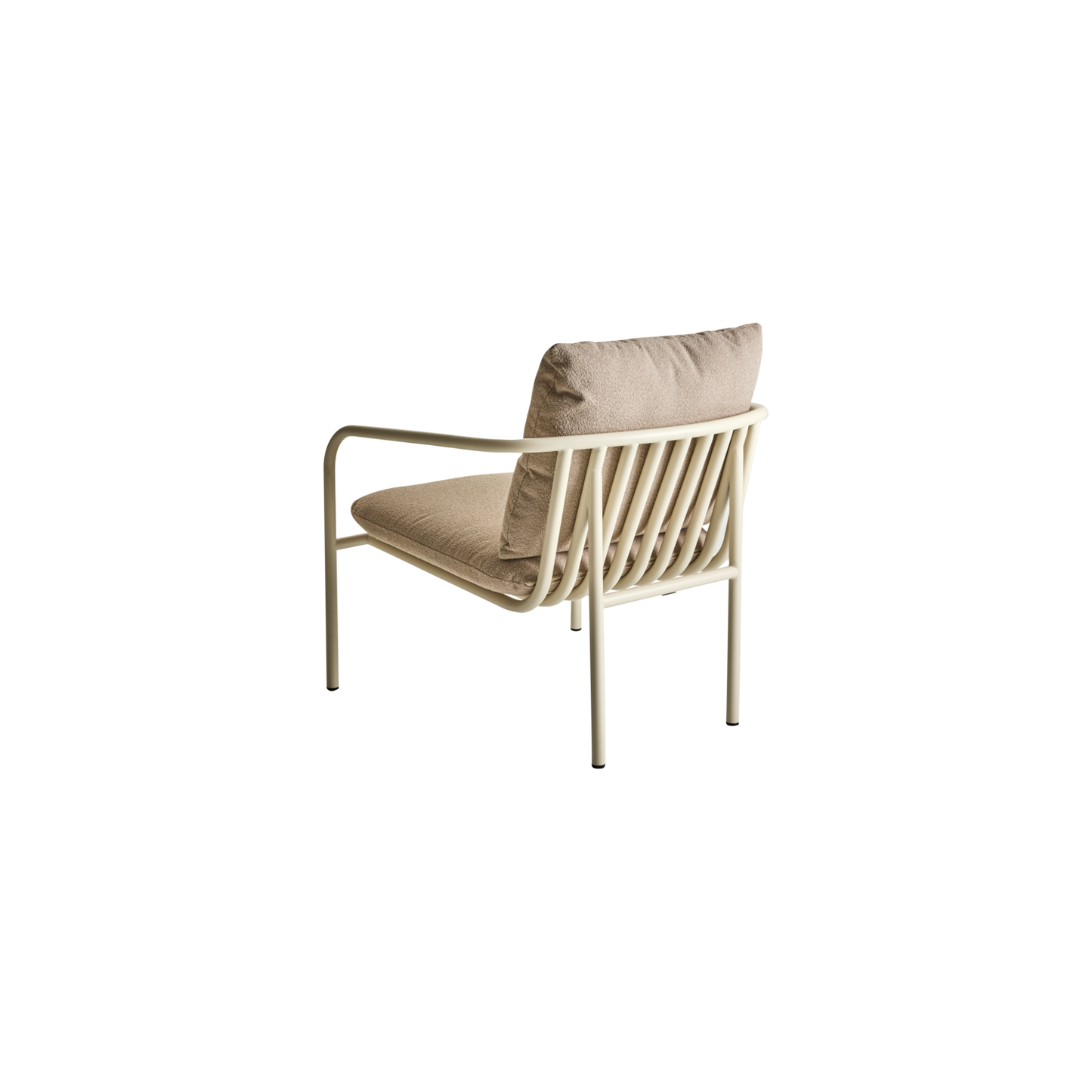 Bendt fåtölj - Pearl White/Teddy beige