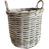 Rottingkorg - Rund stor grey Ø50xH50 cm