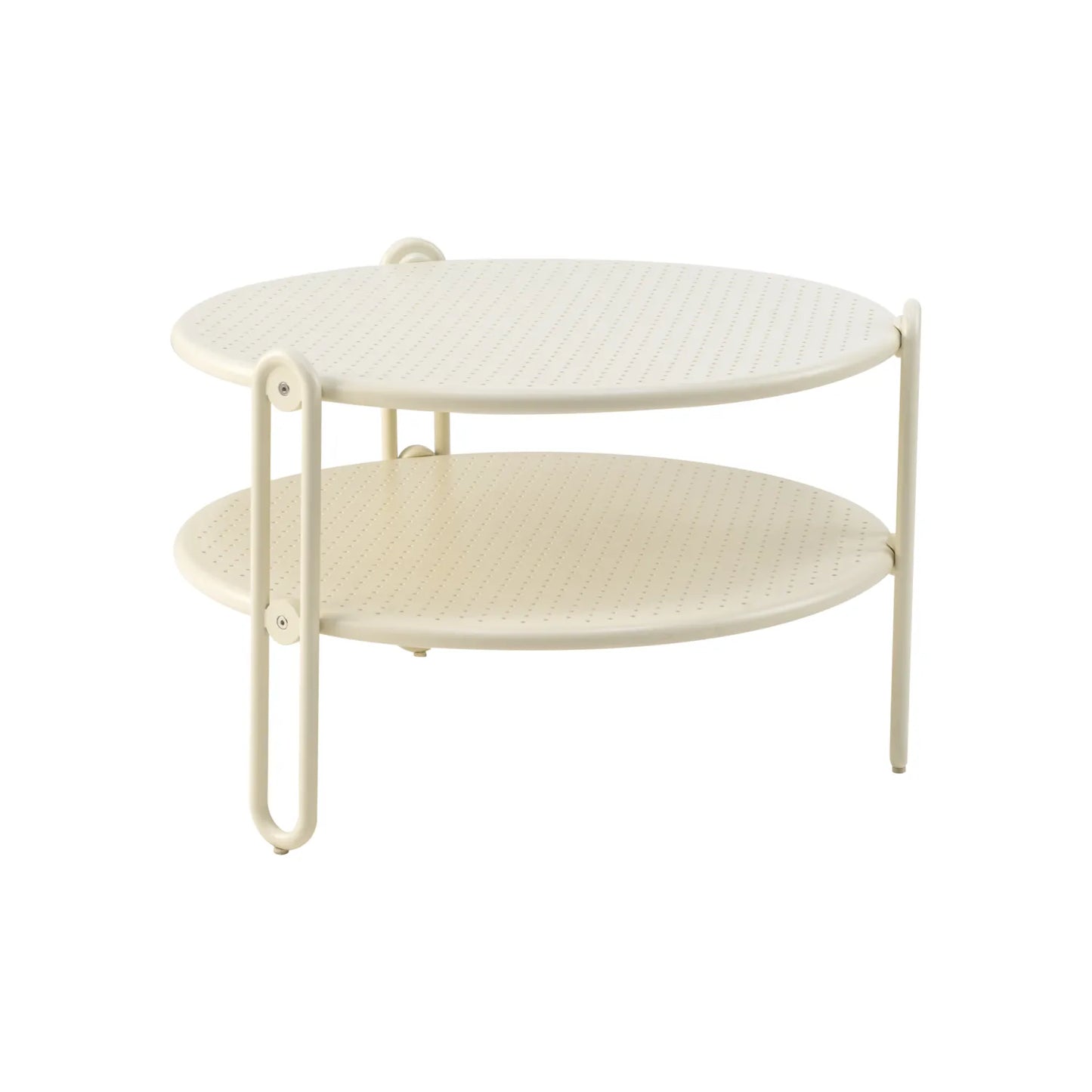 Blixt soffbord Pearl white