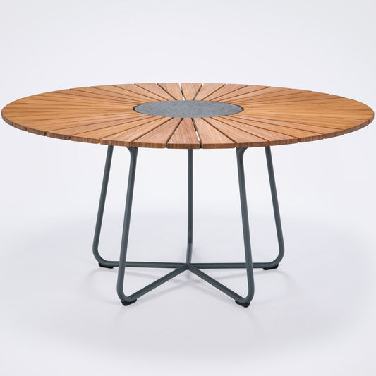 Circle matbord bambu/grey Ø150H74
