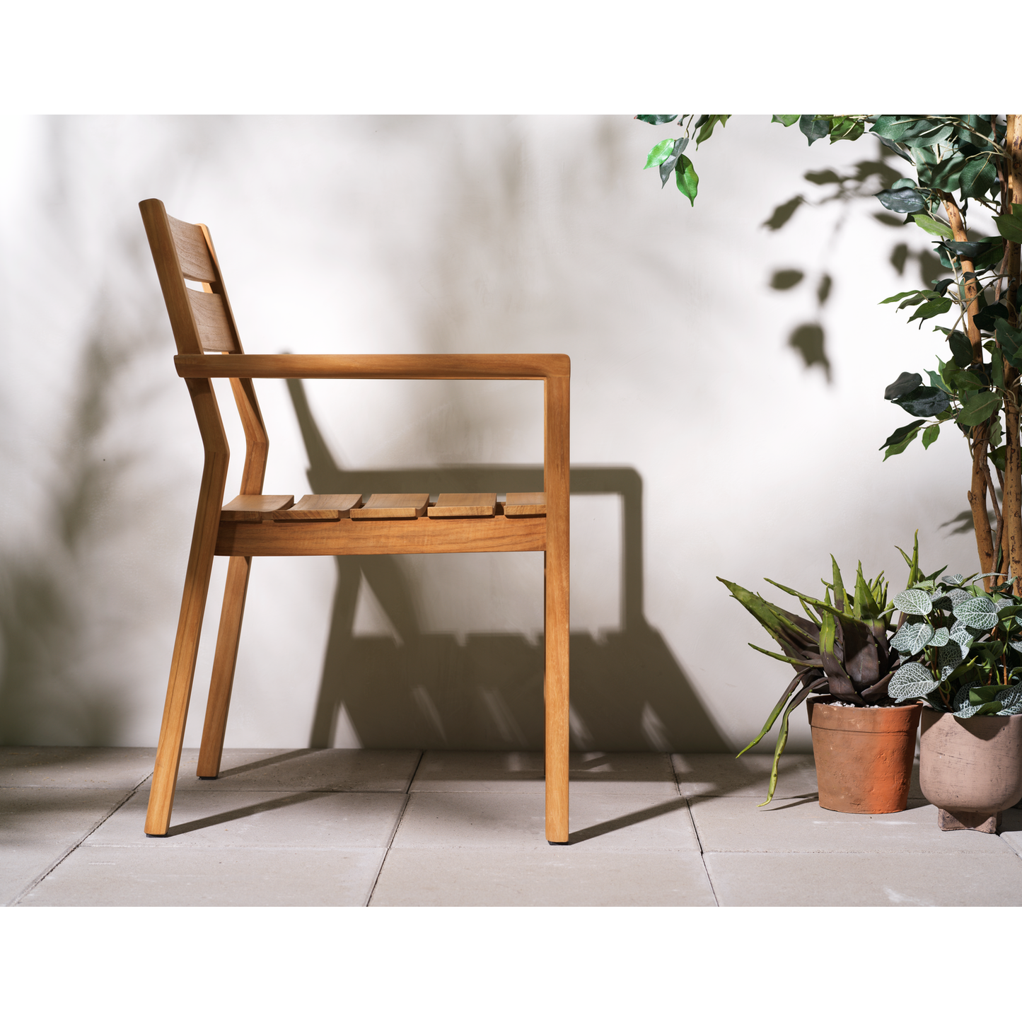 Delia karmstol - Teak