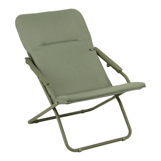 Lafuma Transabed Evo solstol BeComfort olivgrön
