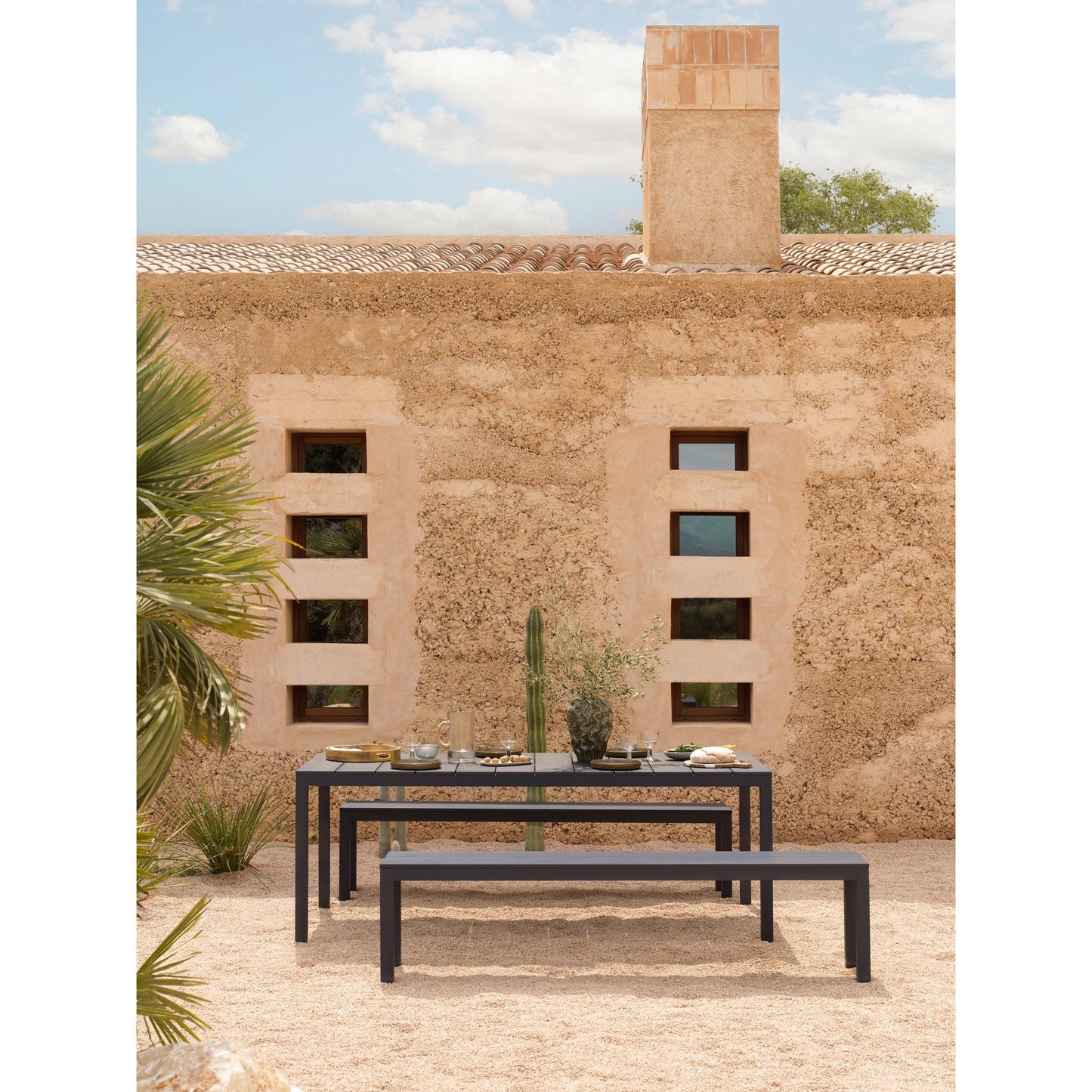 Rio Alu matbord - Bianco 210x85 cm