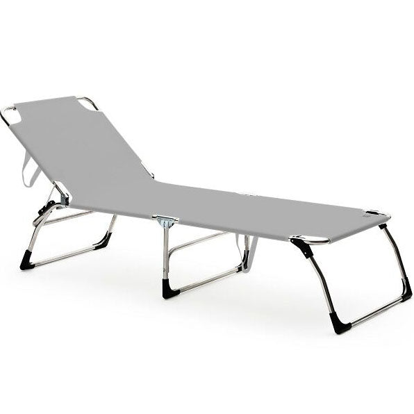 Amigo XXL solsäng vitgrå