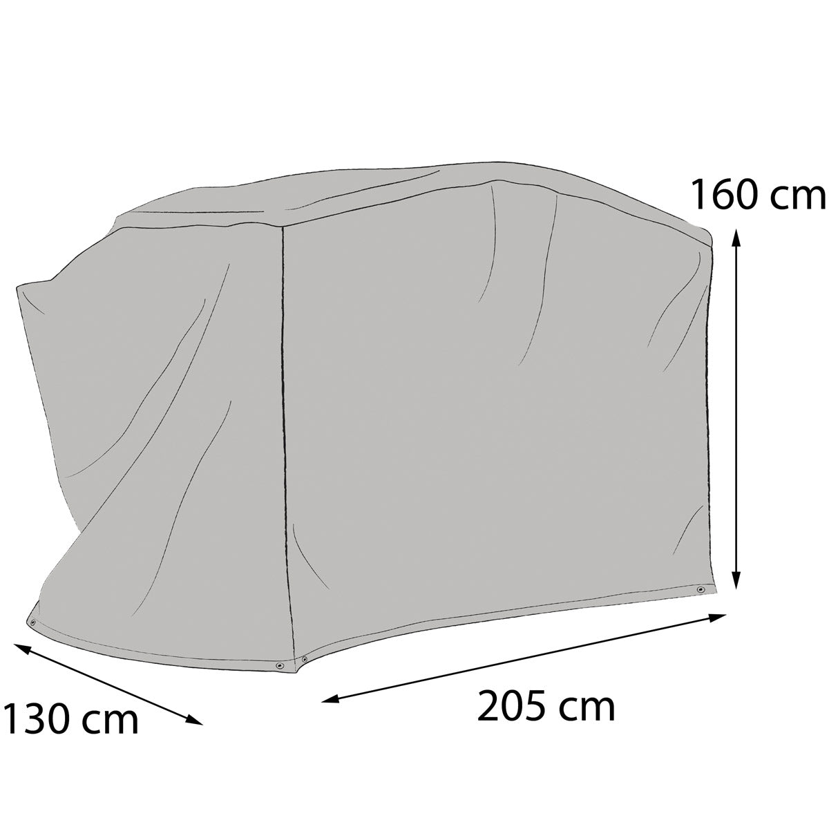 Hammockskydd välvt 130x210x160