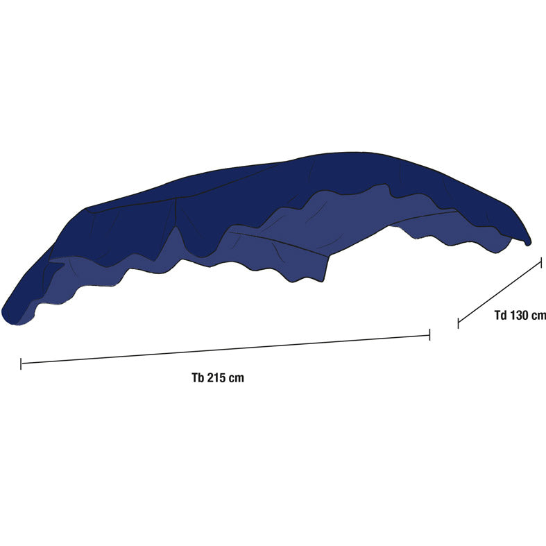Brafab Hammocktak välvt 215×130 cm – Mörkblå