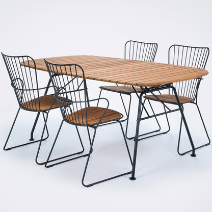 Beam matbord bambu/grey 180x95H74