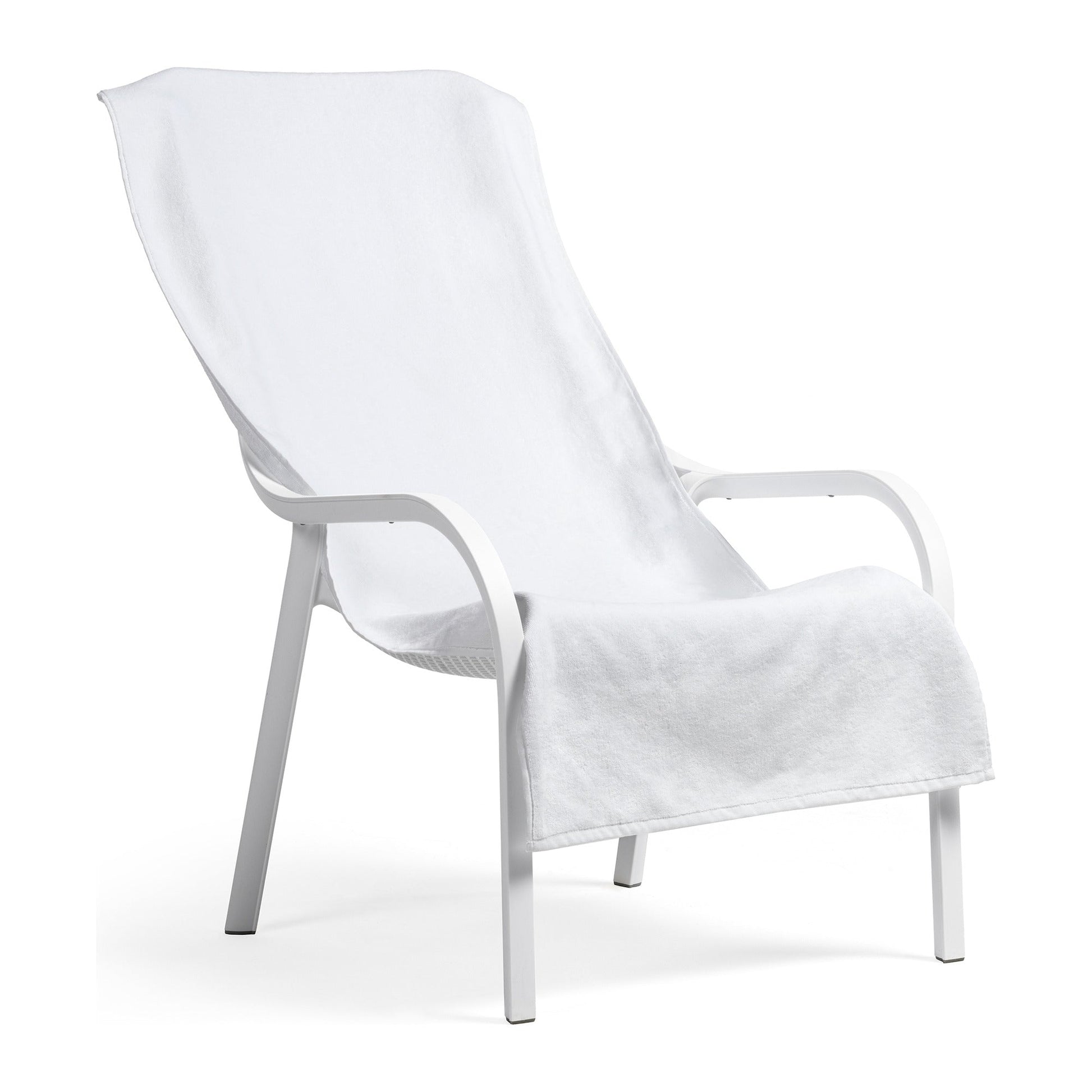 Net Lounge Handduk Bianco på Net solstol