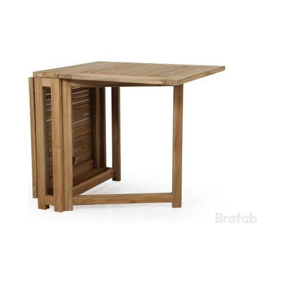 Turin teak klaffbord 146x70