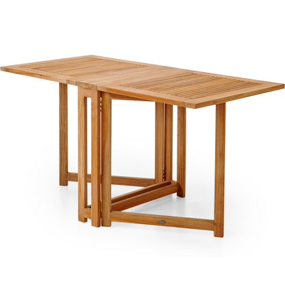 Turin teak klaffbord 146x70