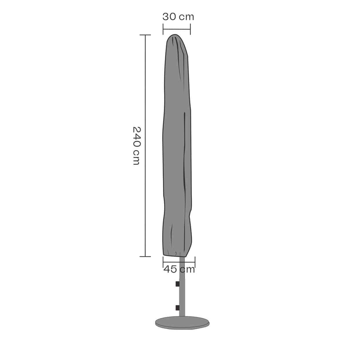 Parasollskydd stående hög 245 cm