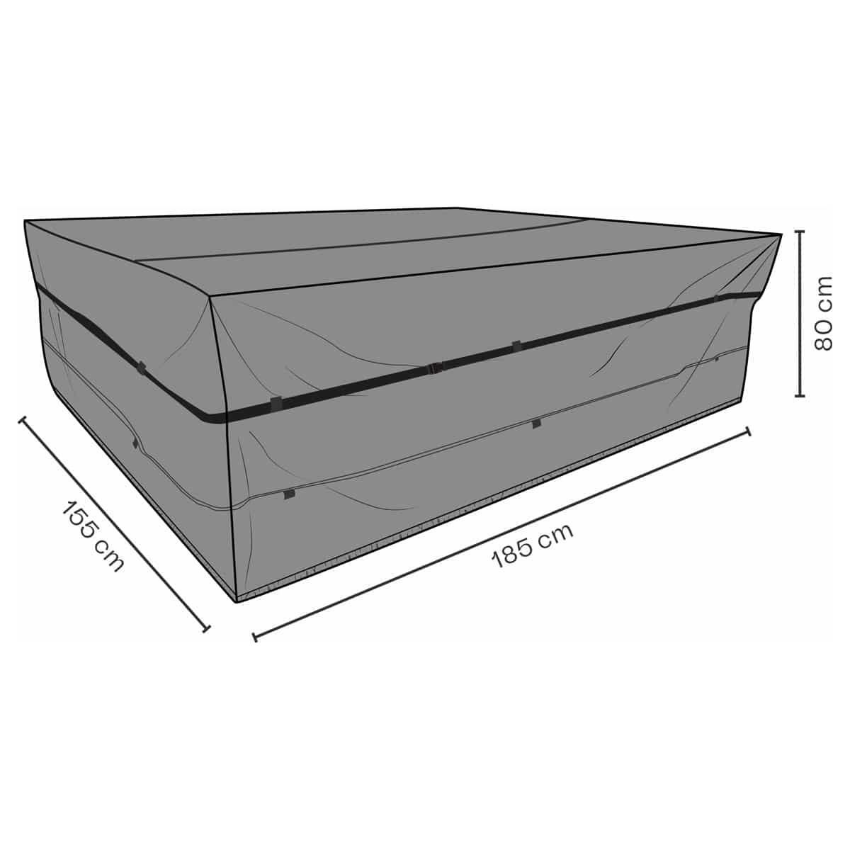 Möbelskydd matgrupp svart 185x1155H80 andas