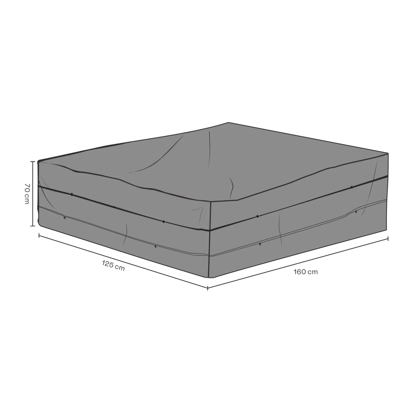 Möbelskydd soffa - Svart 160x125xH70 cm, andas