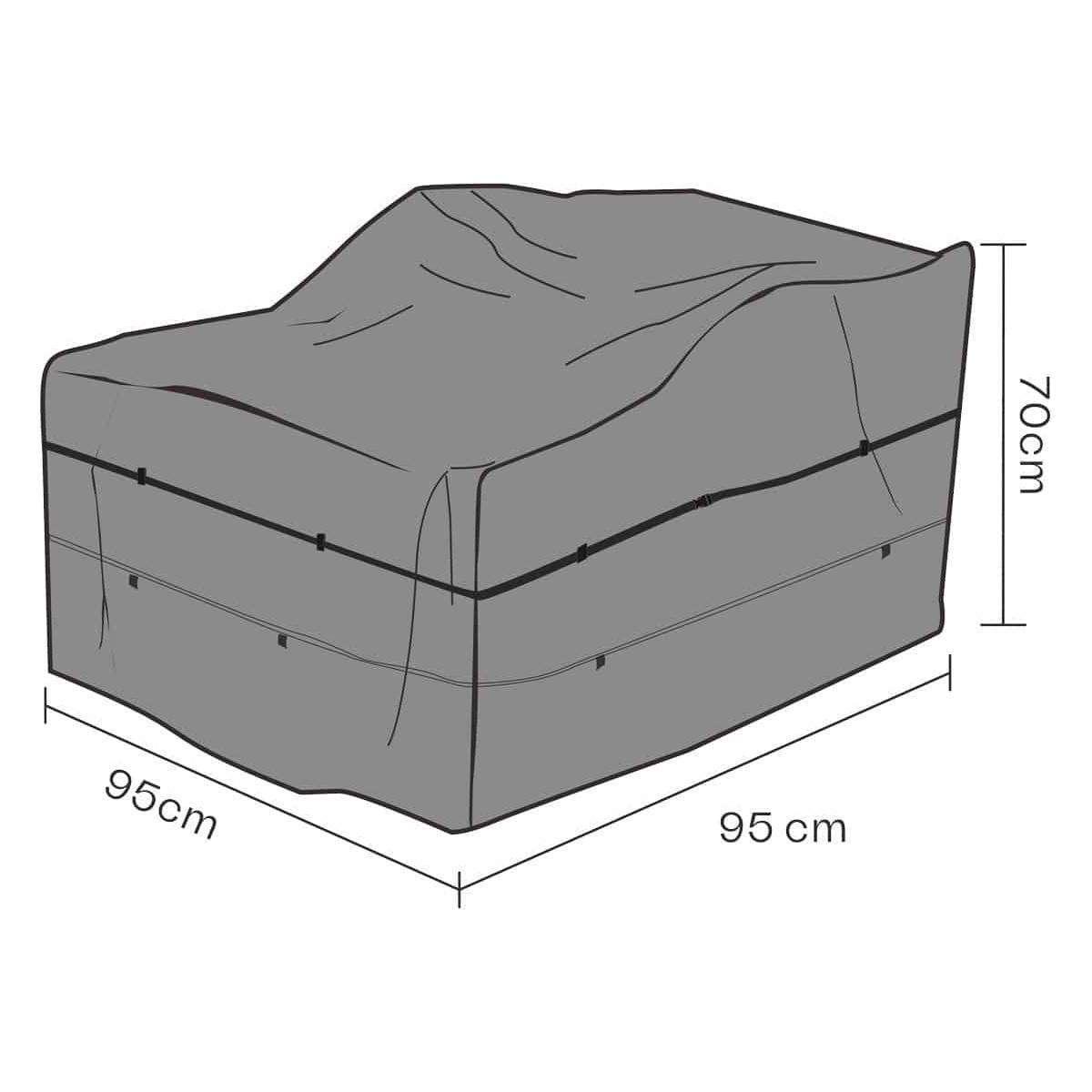Möbelskydd fåtölj svart 95x95H70 andas