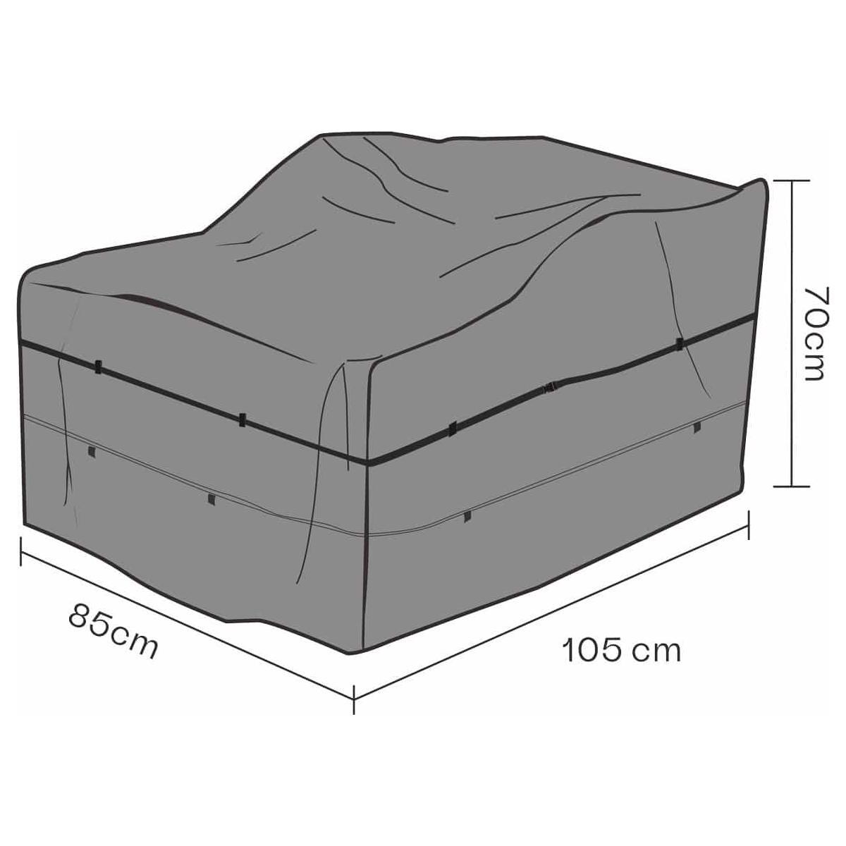 Möbelskydd fåtölj svart 85x105H70 andas