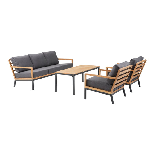 Brafab Nova Teak soffgrupp – Antracit/Soft Dawn