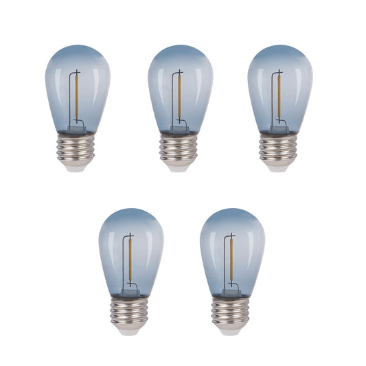 Ljuskällor E27 12 V 5‑pack – Smoke
