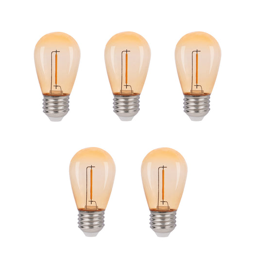Ljuskällor E27 12 V 5‑pack – Vintage