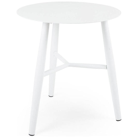 Vannes sidobord Ø45H50 vit