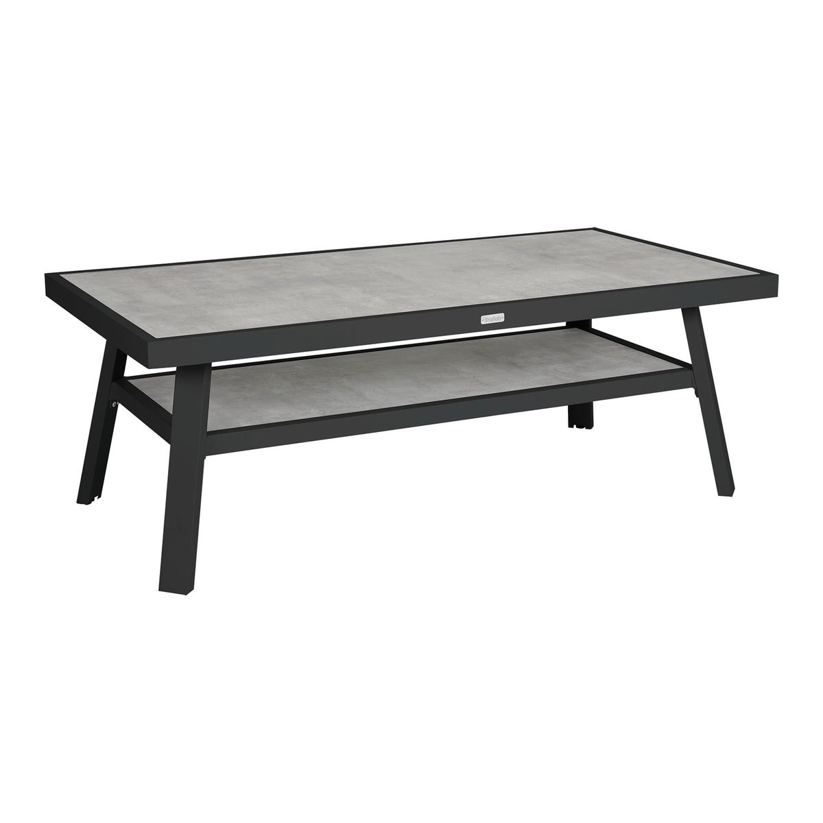 Samvaro Low soffbord 140×70 cm – Antracit/Grå
