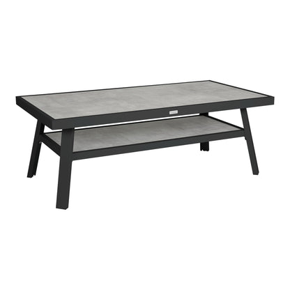 Samvaro Low soffbord 140×70 cm – Antracit/Grå