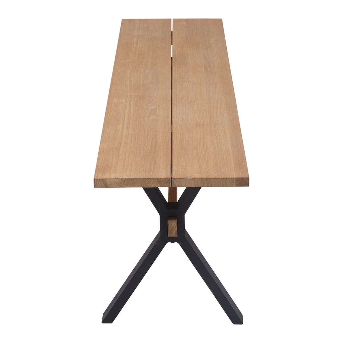 Mark bänk – Svart/Teak