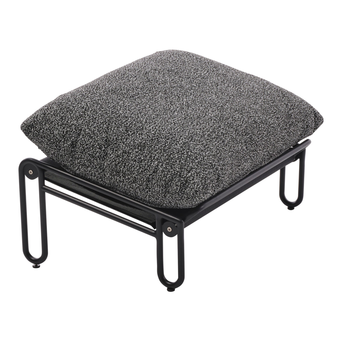Blixt fotpall – Svart/Teddy Ant