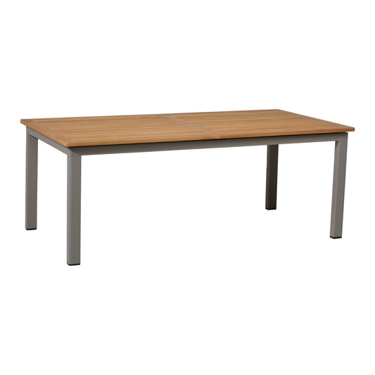 Bon Medium förlängningsbord 208/328×100 cm – Khaki/Teak