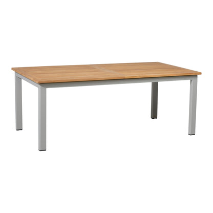Bon Medium förlängningsbord 208/328×100 cm – Light Grey/Teak