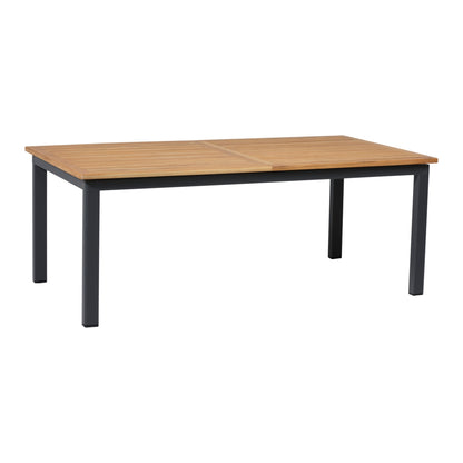 Bon Medium förlängningsbord 208/328×100 cm – Antracit/Teak